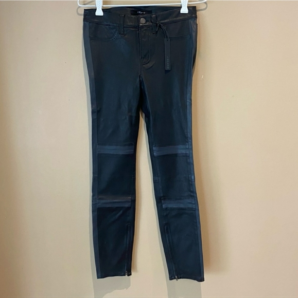 NWT J Brand Irina Leather Pants Size 27 - Picture 3 of 8